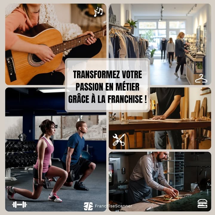 🔥 Transformez votre passion en métier grâce à la franchise !
Et si vous faisiez de ce que vous aimez un véritable métier ? Que vous soyez passionné par la cuisine, le sport, la mode, le bricolage ou la musique, des franchises comme @big_fernand @keepcool_officiel @promod @bricomarche et @allegromusique vous offrent l’opportunité de vivre pleinement vos passions tout en entreprenant.

👉 Avec FranchiseScanner, trouvez la franchise idéale pour donner vie à vos ambitions et transformer votre passion en succès. 🌟

#franchisescanner #franchise #passionenmétier #entrepreneuriat #opportunité #vivredemapassion #trouverunefranchise #innovation #réussiteprofessionnelle #inspiration